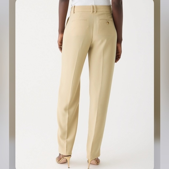 J crew essential pant city crepe light khaki size 12 - Picture 2 of 3